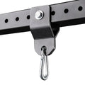 Durable Metal Fitness Racks with Gym Rings Climbing Ropes and Hanging Hooks for Bodybuilding Climbing & Gym Training