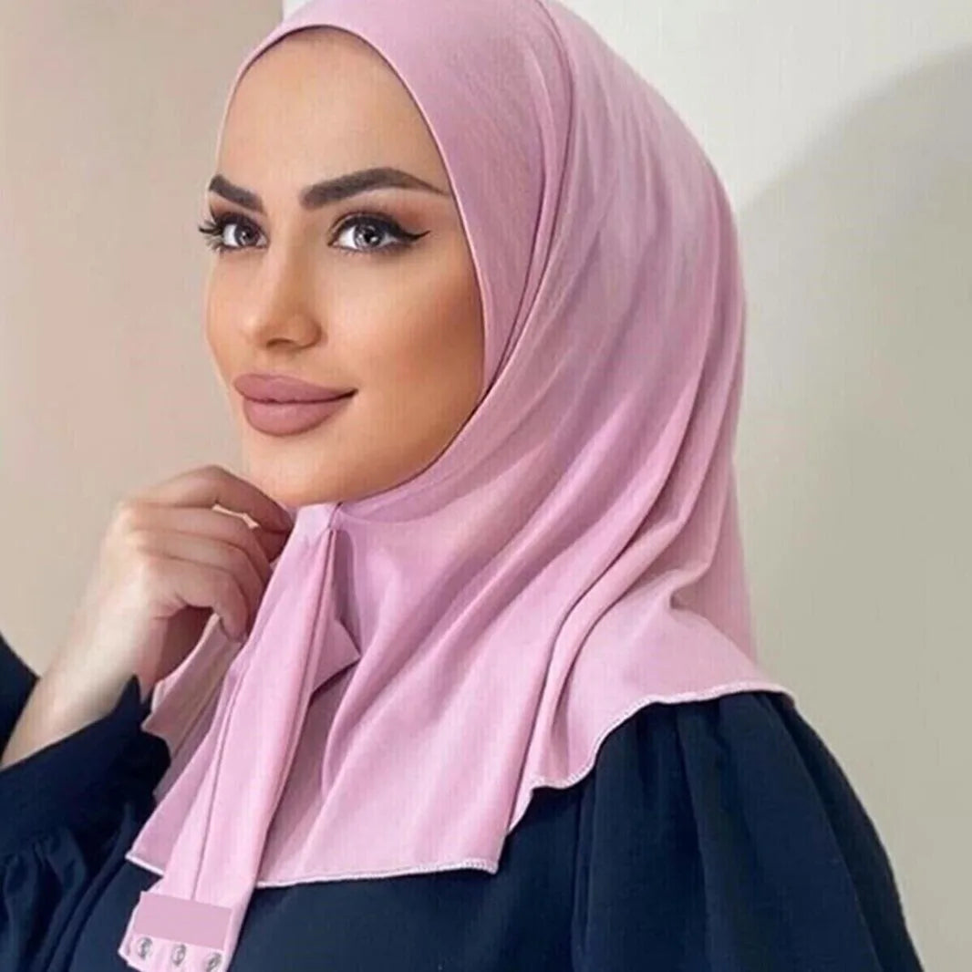 Women's Long Ethnic Solid Color Headscarf Breathable Sweat Absorbing Modal Polyester Solid Wholesale Arabian Style Hijab
