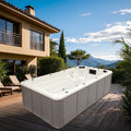 Sunrans Modern Acrylic Swimming Pool Swim Spa Freestanding Exterior Features Endless Swimming Training System Includes Massage