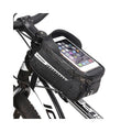 IRONDONKEY Water-Resistant Bike Frame Bag Front Phone Bag Cycling Accessories Pouch Bicycle Bags Boxes Made of Leather