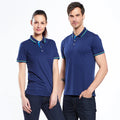 Couple Short Sleeve Polo Shirts 100% Polyester Breathable Mesh Golf Wear Gym Sporty Work Clothes Business Uniform Polo Shirts