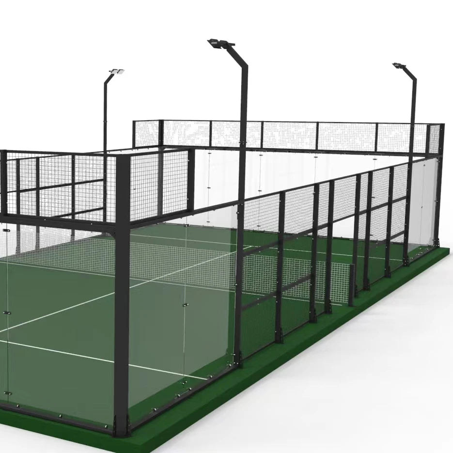 New Hot Selling Panoramic Padel Court Outdoor Paddle Tennis Court for Sale Paddle Tennis
