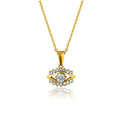 2025 Hot CZ Zircon Rhinestone Stainless Steel Women Girl Elegant Her Eye Pendant Necklace Dainty Evil Eyes Pave Necklace