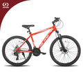 JOYKIE 26 Inch Aluminum Alloy Frame Mountain Bike 24 Speeds with Suspension Fork & Disc Brake Popular Style US Stock