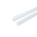 YQ H 4mm 6mm 8mm 10mm 12mm Shape Glass Shower Seal Hardware Fittings Sliding Door Rubber Seal PVC Strip Waterproof Plastic Clips