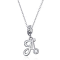 SCC1183 Jiangyuan Top Selling Letter Alphabet Pendant Charms for 925 Sterling Silver Necklace Making