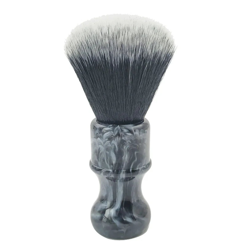 Dishi 26 mm Custom Design Black and White Resin Handle with Tuxedo Synthetic Knot Shaving Brush for Men