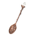Factory Hot Sale Nordic Retro Crystal Metal Soup Spoon Herbal Spoon Ancient Bronze Carved Spoon
