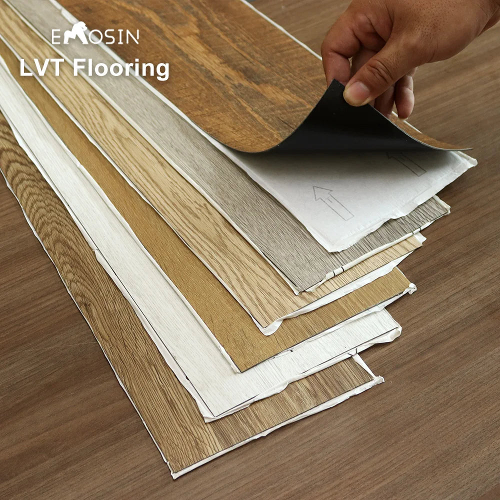 1.8mm 2.0mm Self Adhesive Dry Back Waterproof New Pvc Vinyl Tile High Quality Luxury Vinyl Plank Lvp Lvt Flooring