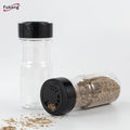 In Stock 6oz Seasoning Bottle BPA Free Spice Kitchen Pepper Powder Jar Unique Shape Plastic Packaging