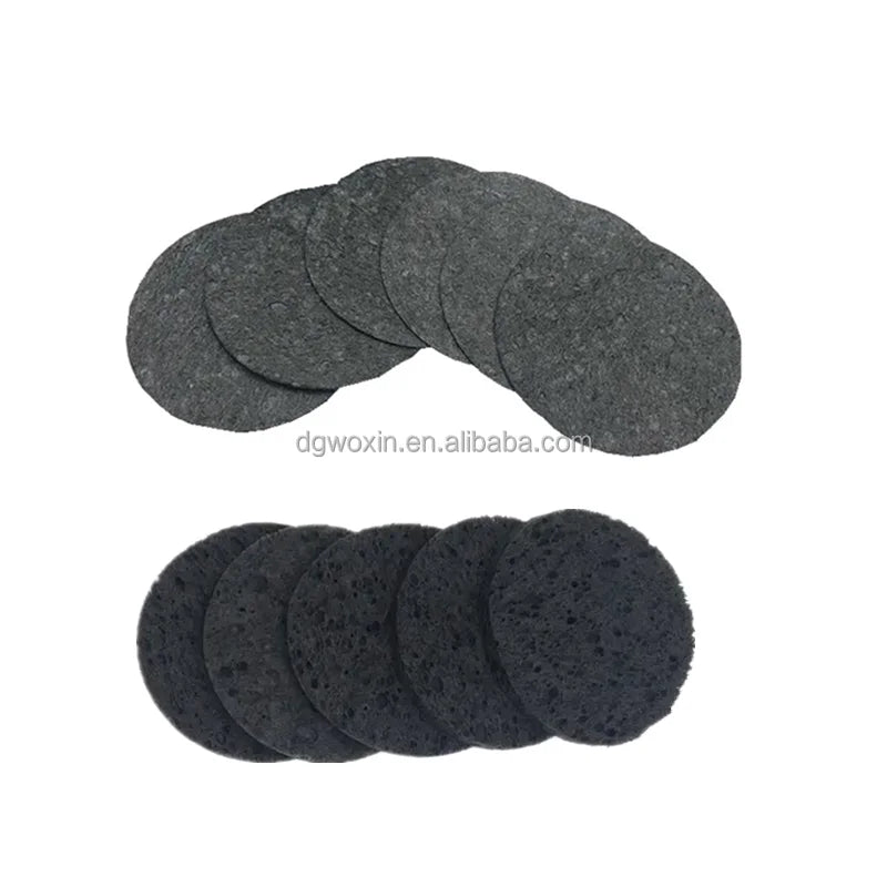 Private Label Round and Heart-Shaped Wood Pulp Face Sponge Compressed Cellulose Facial Cleaning Sponge for Washing Soft Gentle