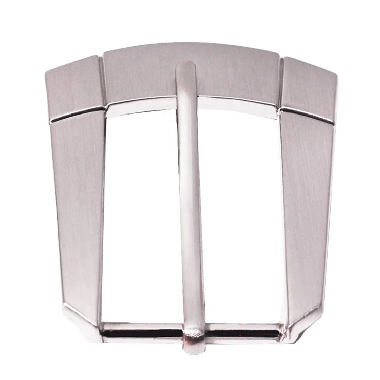 High Quality Wholesale Pin Belt Buckle Zinc Alloy Brushed Nickel Buckle Adjuster for Handbag Hardware