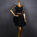 Adult New Big Skirt Swing Fishbone High Industry File Training Latin Dance Dress Female