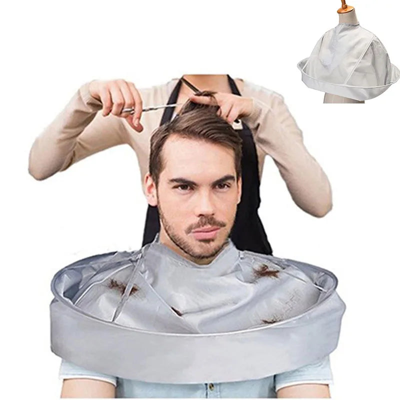 JDK DIY Hair Cutting Cloak Umbrella Cape Cutting Cloak Wrap Hair Shave Apron Hair Barber Gown Cover Household Cleaning Protecter