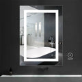 New Led Light Adjust Brightness Waterproof Wall Mounted Rectangular Bathroom Mirror Mirror Illuminated