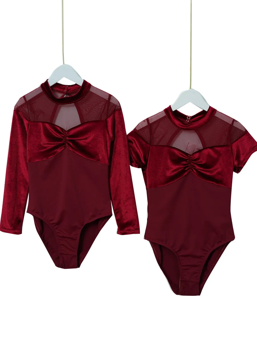 Girls Long Sleeve Leotards Ballet Dance