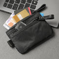Minimalist RFID Wallet Custom Slim Card Holder with Zipper for Men Women with RFID Blocking