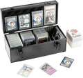 Trading Cards with Top Loader Card Storage Case Front Compartment Waterproof Graded Card Case
