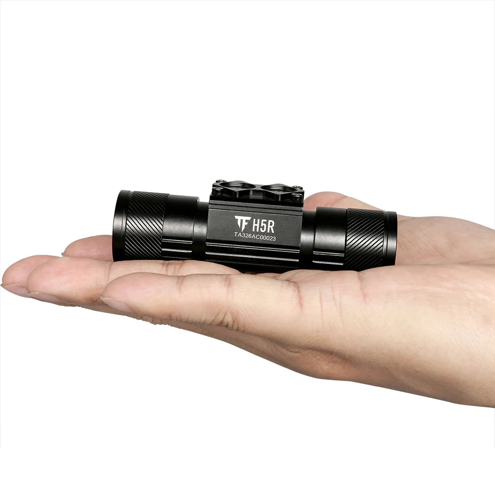TrustFire H5R Headlamp Flashlight LED 600LM USB Rechargeable Lithium Ion Aluminum Alloy IP66 Waterproof 5 Modes Camping Headlamp
