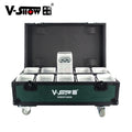VSHOW WBRF0606 10pcs with case 6*18W RGBWA+UV 6in1 with Wireless Dmx&battery Power Uplight