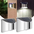 High Brightness New Design Waterproof  Stainless Steel Made Polycrystalline Silicon Solar Wall Garden Lights
