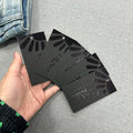 Custom Garment Swing Tag Plastic Cardboard Silver Foil Printing Hang Tags for Clothing Kraft Paper Luxury White Shoes Printed