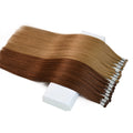 Amon European Hair Wholesale Weft Luxury Quality Popular Balayage Color Handtied Genius Double Drawn Extensions