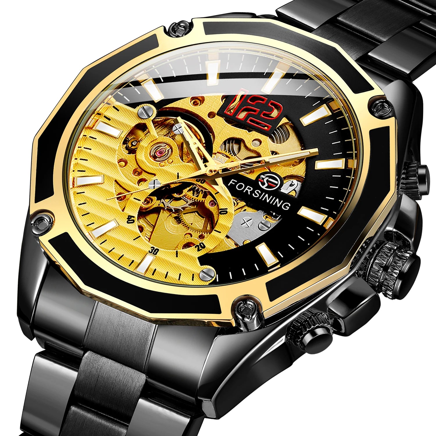 Relogio Forsining Watch Wholsale Montre Pourh Gold Dress Custom Logo Automatic Skeleton Mechanical Watch for Wrist Watches Men