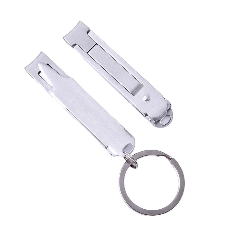 Professional High Quality Stainless Steel Nail Clipper Manicure Tool Foldable Wide Jaw Cuticle Toenail Cutter Keychain Finger