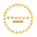 EManco New Popular Stainless Steel Initial Letter Capital A-Z Love Heart Pendant Charms for Necklace