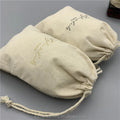 Organic Muslin Cotton Tea Bags for GiftCustom Cotton Cosmetic Brush Drawstring Bag