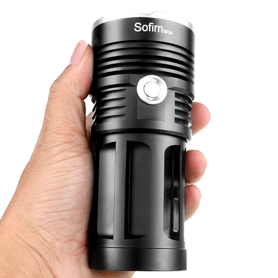 4 Modes Light  2 in 1 Portable Usb Rechargeable Waterproof Tactical Flashlight  Torch Light