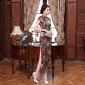 Wholesale Velvet Printed Slim-fit New Chinese Style Daily Cheongsam Retro