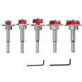 Tungsten Carbide Adjustable Forstner Wood Drill Bit Hinge Hole Locator with Stopper