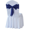 Factory Price Polyester Reusable Eco-Friendly Chair Sashes Bows Elastic Bow Tie Chair Back Bands for Wedding Banquet Decorations