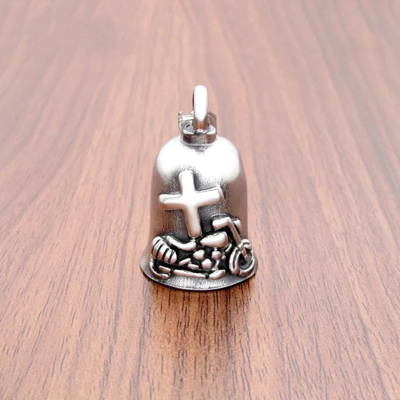Motorcycle Biker Small Keychain Hanging Bell Guardian Bell Motorcycle Bells Keyring for Motor