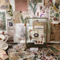 260 Pieces Vintage Scrapbooking Supplies Aesthetic Scrapbook Stickers for Notebooks Gift Package Cottagecore Decor