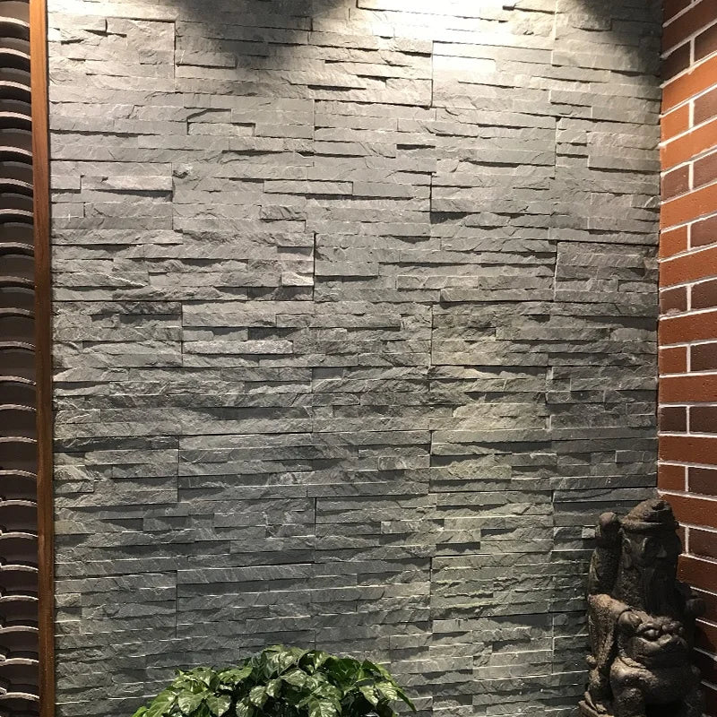 Waterproof Indoor Outdoor Flexible Stone Wall Panel Easy Installation Artificial Stone Tiles for Decoration Broad Line Design
