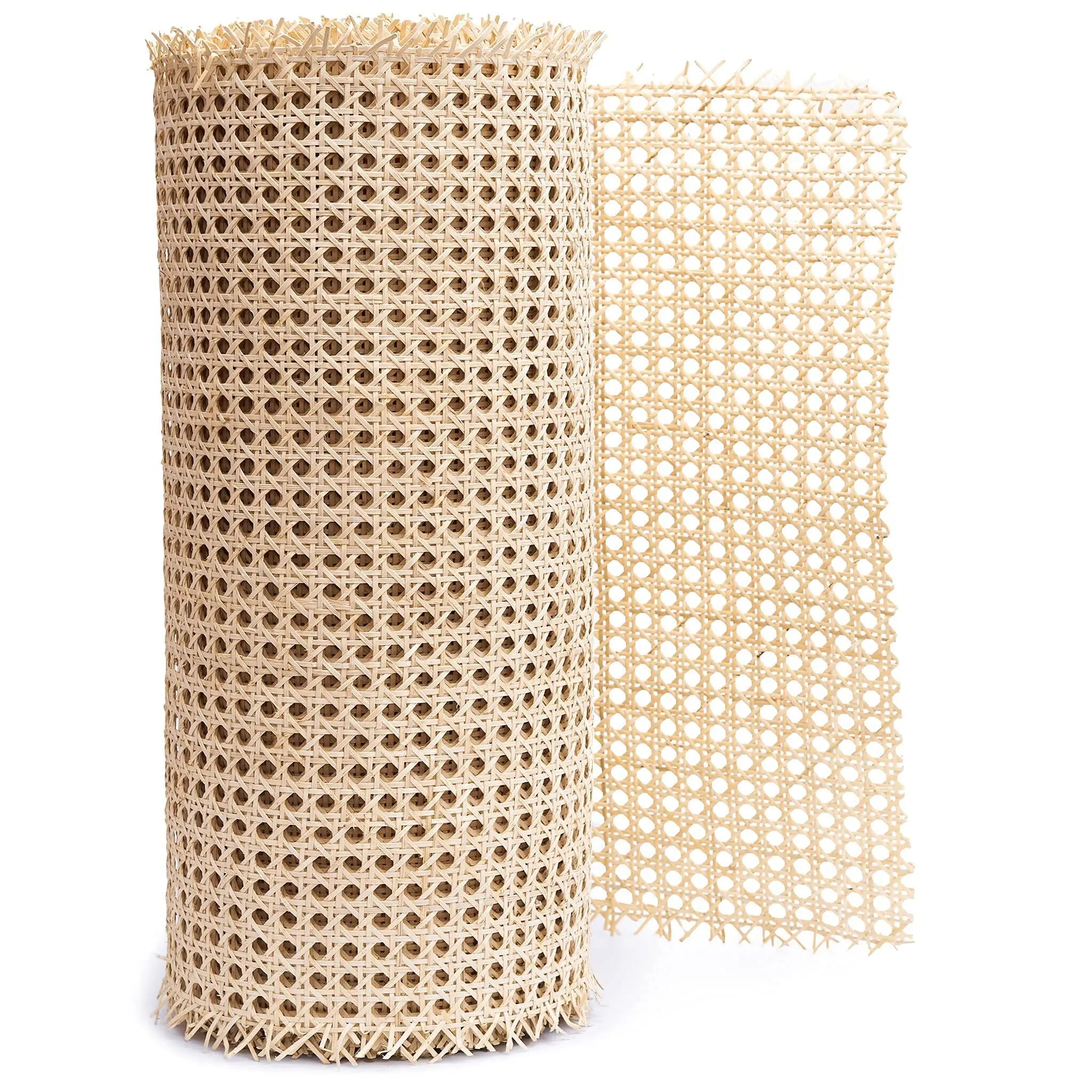 Eco-friendly Artificial Webbing Roll PE Woven Open Rattan Cane Mesh Sheet