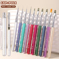 Nail Art Brushes 10Pcs Metal 10 Colours Detachable Body Design Nylon Hair Nail Nail Brush Sets Nagelburste Escova De Unhas