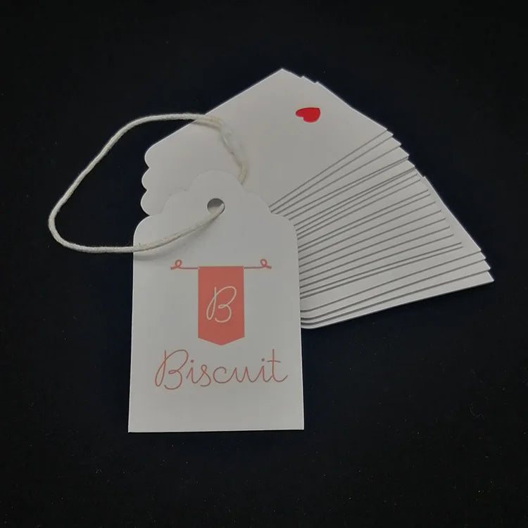 Fancy Eco Custom Printed Cardboard Tags With Price