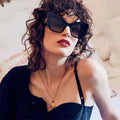 Newest Oversize Frame New Design Sunglasses Wholesale Women Trendyoversized Shades Sunglasses Fashionable Fashion PC Print