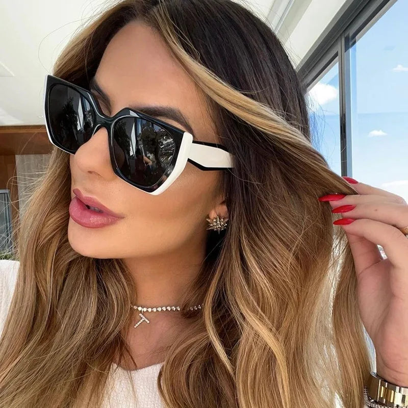 Classic Trendy Designer Unisex Big Oversized Frames UV400 PC Sunglasses 2022
