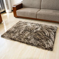 Wholesale Fluffy Long Hair Acrylic Artificial Rabbit Hair Suede Fabric Rug Mat Cony Hair Faux Fur Carpet