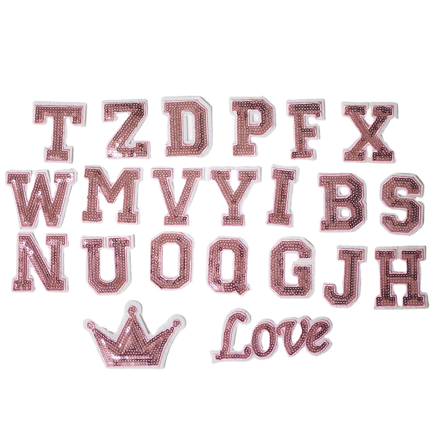 Sequin Patch Embroidery Clothing Patches for Shoes & T-Shirts Chenille Fabric Custom Logo Embroidery