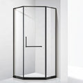 Hot Sale Bathroom Stainless Steel Hinged Shower Door Hotel Modern 8mm Tempered Brushed Diamond with Frame Shower Enclosure