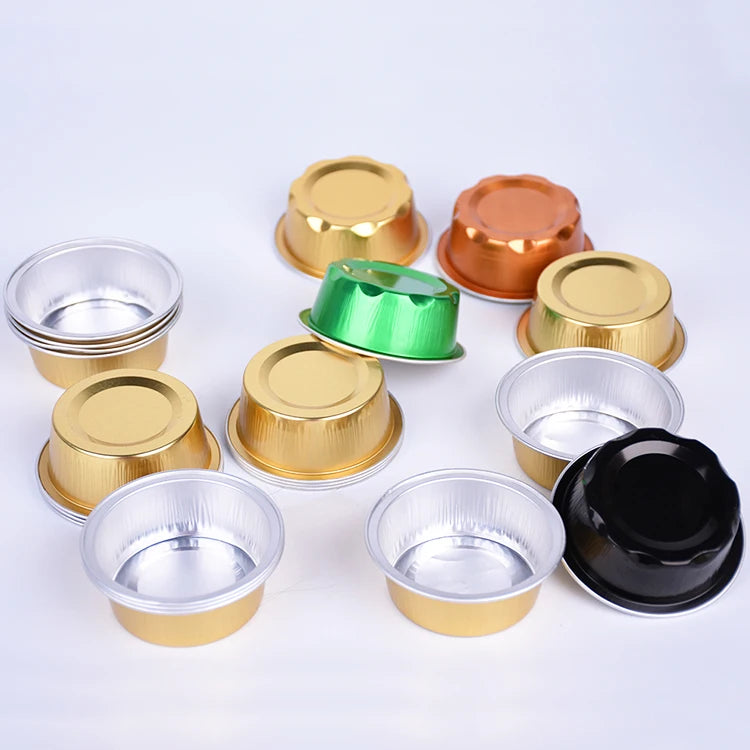 55ML Small Disposable Aluminum Foil Jam/Honey Baking Pudding Cookies Cupcake Container MegaBDM