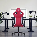 Reclining Gamer Lift Office  Computer Station Furniture Adjustable Height Nylon Gaming Chair