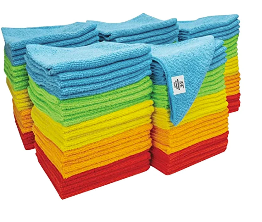 Quick-Dry Warp-Knitted Microfiber Car Cleaning Towel Solid Color 300gsm Weight Woven Technics