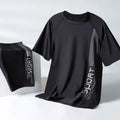 HR-123 Customized Design Men's Waterproof Breathable Solid Plus Size Swimwear Two-Piece Swim Sets